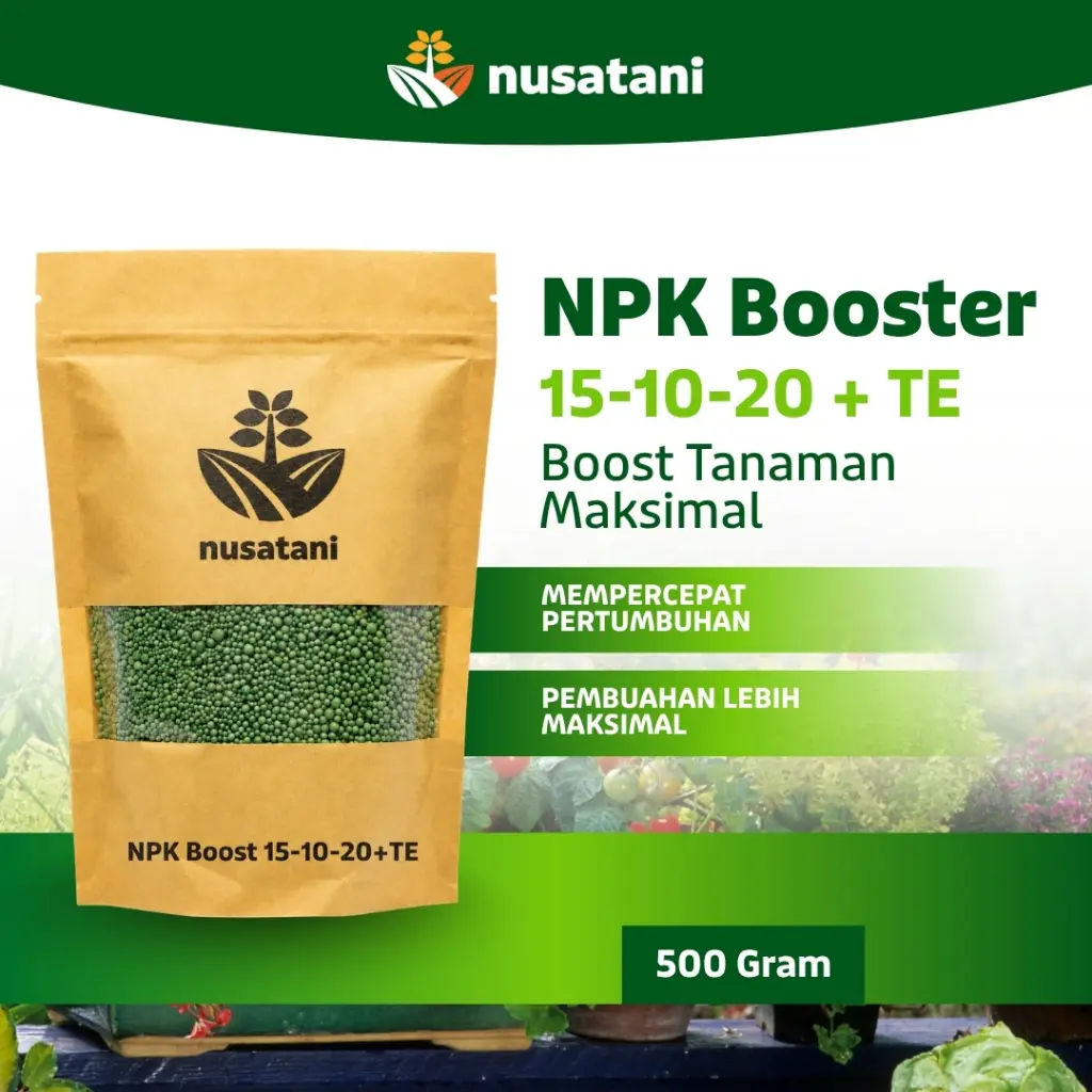 Pupuk NPK Booster 15-10-20 + TE Cap Tawon - NUSATANI