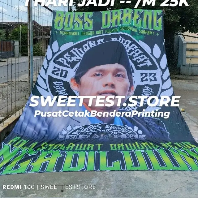 BENDERA GUS IQDAM 200X300 1 HARI JADI TANPA PREE ORDER BONUS STIKER BAHAN RINGAN AWET TIDAK LUNTUR 0