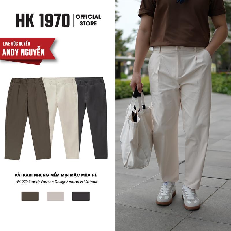 Quần Kaki Nam Co Dãn Nhung Mềm Không Xù Dáng Baggy, Quần Kaki Ống Suông Nam Nữ Unisex May Chuẩn Q209