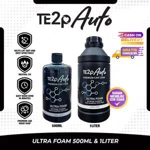 Te2p Auto Premium Shampoo & Wax Sabun Cuci Mobil Motor Kendaraan Salju - Shampoo Foamlance Varian 1 liter 500ml 1000ml - Shampoo Mesin Jet Cleaner Tabung Salju Busa Sudah Izin Edar - Sabun Penghasil Busa Salju Untuk Foam Lance Car
