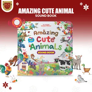 Sound Book Amazing Cute Animals - Buku Cerita Bergambar dengan Suara Belajar Mengenal Hewan