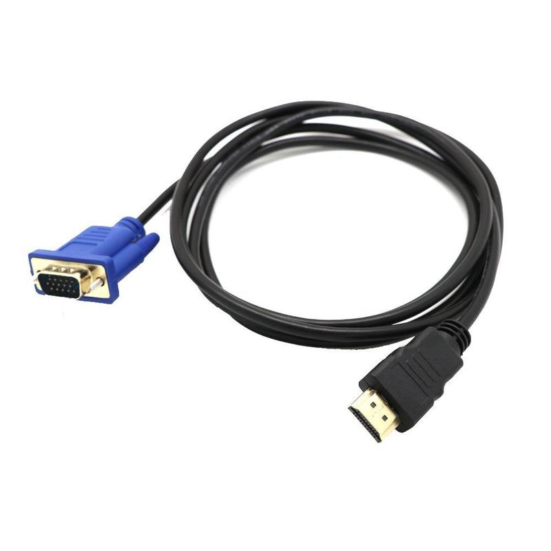 1,8 triệu 6FT Chất lượng cao Độ nét cao Multime HD sang VGA Hỗ trợ 1080P Bộ chuyển đổi Cáp video For Máy tính xách tay HDTV PC