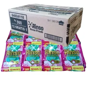 Promo 78pcs & 52pcs Rinso Cair 20ml Deterjen Cair Kemasan 500an