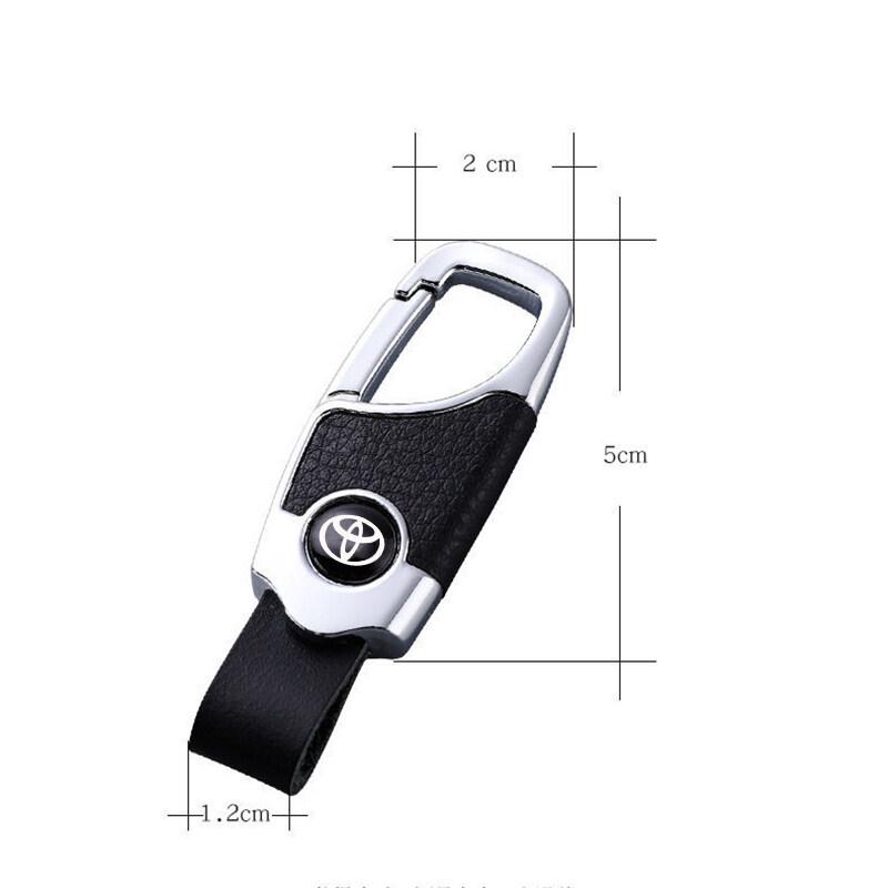 Product Introduction of Car keychain suitable for Toyota Rav4 vios Levin corolla camry terrios leather keychain waist pendant 14