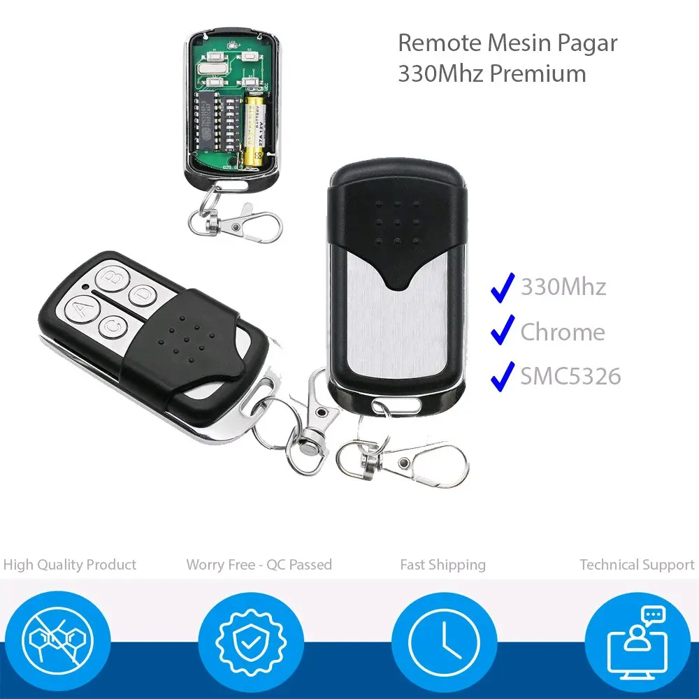 Remote Mesin Pagar Otomatis Premium 330Mhz dipswitch