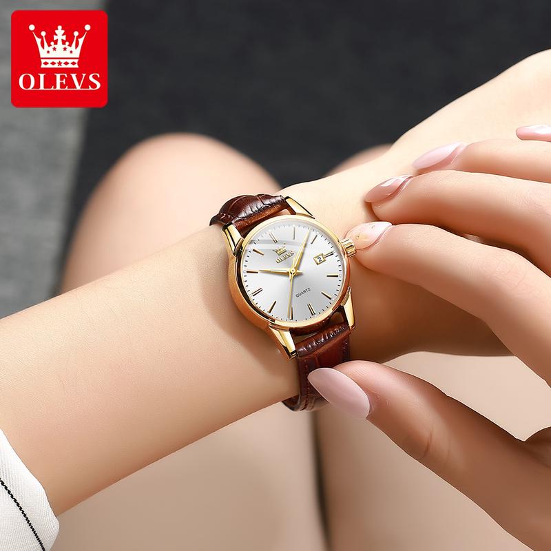 Product Introduction of OLEVS #6898 Fashion Casual Women Quartz Watch Waterproof Watch Top Brand Luxury Simple Business Sports Wristwatches For Ladies Girls Students Female Gift 23