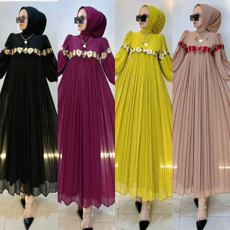 COD!! NEW READY MIDI DRESS SABRINA BORDIR CERUTY SET HIJAB BY SHR ORI