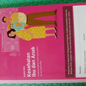 BUKU KIA - BUKU KESEHATAN IBU DAN ANAK - BUKU PINK KUALITAS PREMIUM EDISI TERBARU 2025