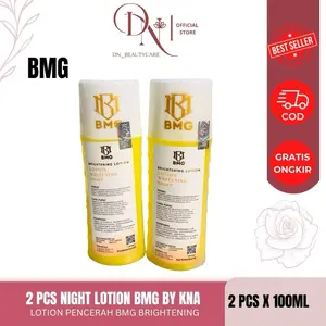 FLASH SALE 2 PCS NIGHT LOTION BRIGHTENING BMG 100ML READY STOCK KEMASAN BARU BY KNA ORIGINAL BPOM