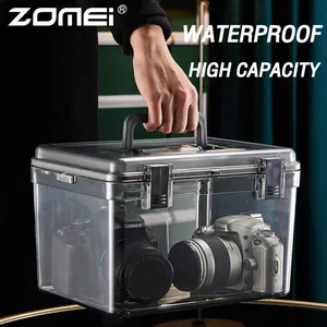 Kotak Tahan Lembab Kamera Digital Dry Box Kamera 3 in 1 Set Free Silica Gel dan higrometer kualitas bagus kotak kering lensa DSLR Anti Jamur Dhumidifier Anti Fog Drybox dengan tutup kedap untuk drone Mirrorless DSLR Canon Nikon Fuji Lumix Sony