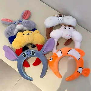Bando Boneka Karakter Kartun Kelinci Beruang Nemo Headband Korea Bandana Lucu Unik bando
