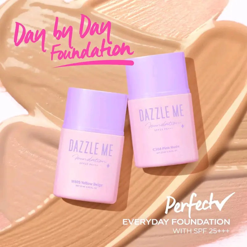 DAZZLE ME DAY BY DAY FOUNDATION - FULL COVERAGE OIL CONTROL LONG LASTING MAKEUP SPF 25+++ 2