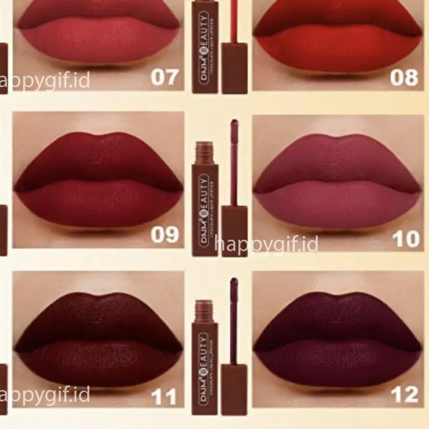 Promo 5.5 DNM Chocolate Lipstick Matte Lipstik Coklat Liquid Lip Long Lasting Waterproof LA125