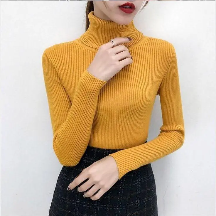 KAOS TURTLENECK CEWEK LENGAN PANJANG BAJU KERAH TINGGI WANITA KEKINIAN PAKAIAN MODIS & TRENDY 6