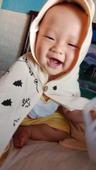Product Review of Áo choàng chống nắng cho bé có tấm chắn bụi họa tiết gấu Hàn Quốc chất cotton da cá mềm mịn thoáng mát Vải Cotton from M** e** b**8 0