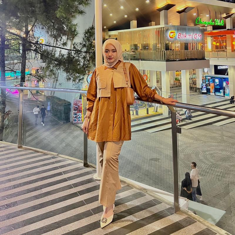 Gwenza - Erinka Setelan Celana Basic - Muslim Wanita 0