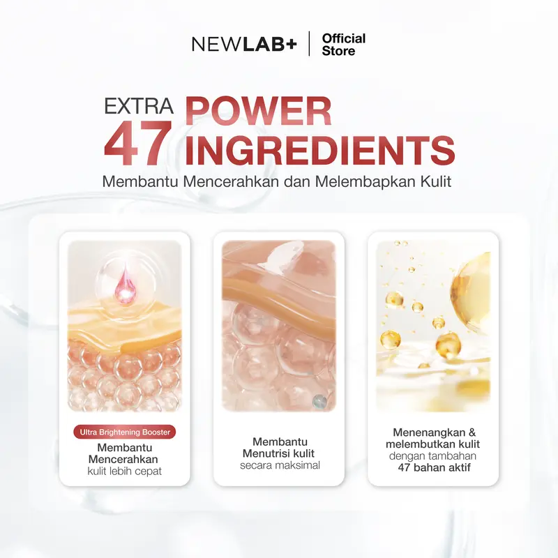 NEWLAB Brightlogy Intensive Power Brightening Lotion | Body Care & Hand Body | Body Serum untuk Mencerahkan Tangan dan Badan BPOM | HB Cinta Spesial Maharaja 200ml 2