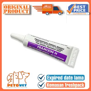Framixin H Ear & Eye Ointment – Salep Antibiotik Telinga & Mata Hewan – Anjing & Kucing 5gr