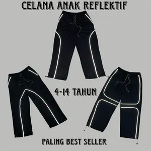 celana swetpants anak anak REFLEKTIF BISA NYALA anak laki-laki UNTUK USIA 4-12TAHUN perempuan celana anak terbaru 202