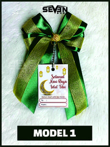 aplikasi pita idul fitri + hang tag lengkap tinggal pasang