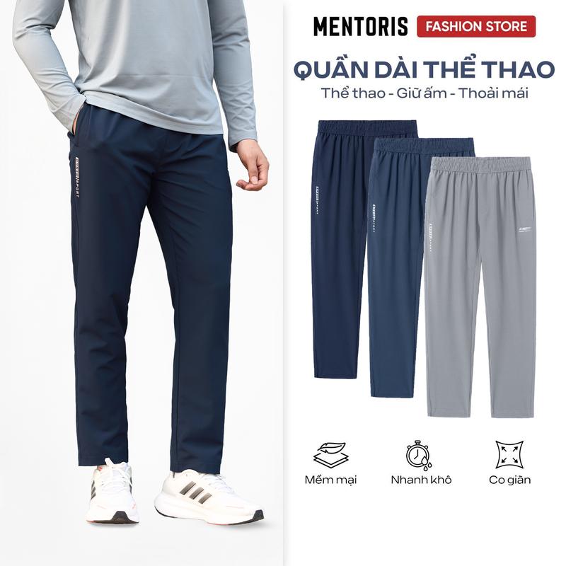 TỪ NGÀY 1 1 - 5 1 Mua 1 Tặng 1 Quần Dài Ống Suông & Ống Jogger Nam MENTORIS Năng Động Chất Liệu Vải Gió Co Giãn Bên Trong Lót Lụa Giữ Ấm Thoải Mái Cả Ngày MDC01