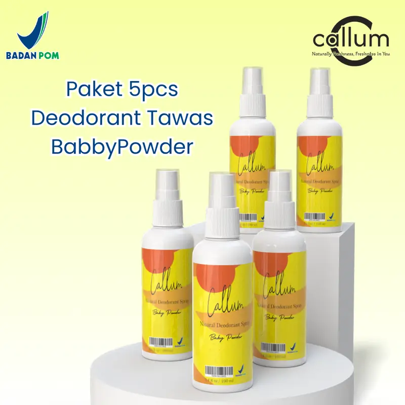 Callum - 1pcs Deodorant spray BabbyPowder tawas original Tanpa Aroma 3