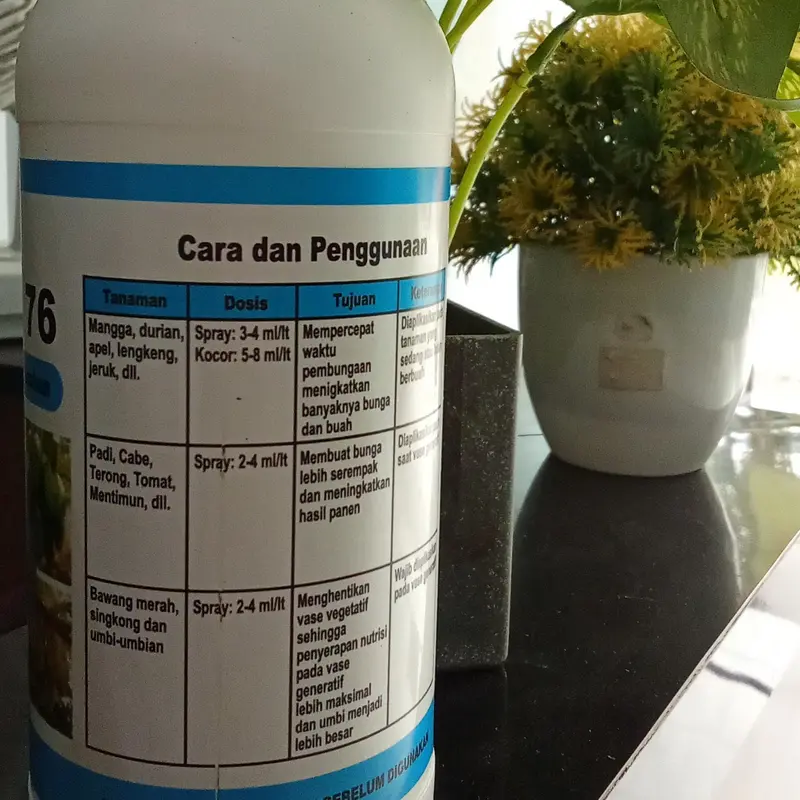 Booster 76 perangsang buah dan sayuran untuk pertanian dan perkebunan 3