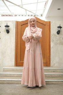 Product Introduction of Evolvere - Vlora Dress Shimmer Fashion Gamis Muslim Wanita Busui Friendly 1