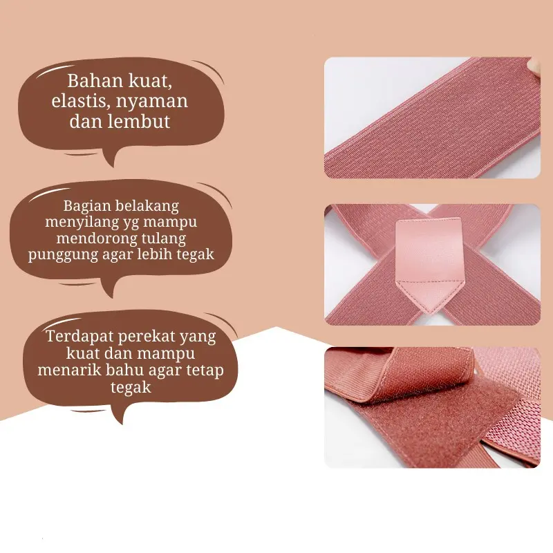 Tali Penyangga Bahu Korektor Postur Tubuh Camelback Shapewear Bahan Lembut Tali Pengikat yang Dapat Disesuaikan Sabuk Penyangga Punggung / Anak Dan Dewasa Alat Therapy Punggung /unisex korset  kerajaan adjustable  back body shaper 5