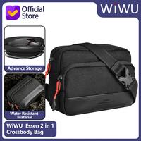 Gambar Crossbody Bag WiWU Essen 2-in-1 Crossbody Waist Bag Compact Travel Organizer - Black dari WiWU Official Kota Bekasi 1 Tokopedia