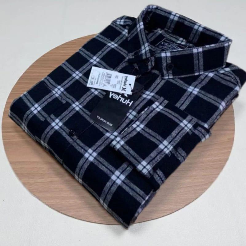 Product Introduction of PWL12- Kemeja Flanel Pria Wanita Uniseks Lengan Panjang Lembut Casual Motif Kotak Nyaman Formal 2