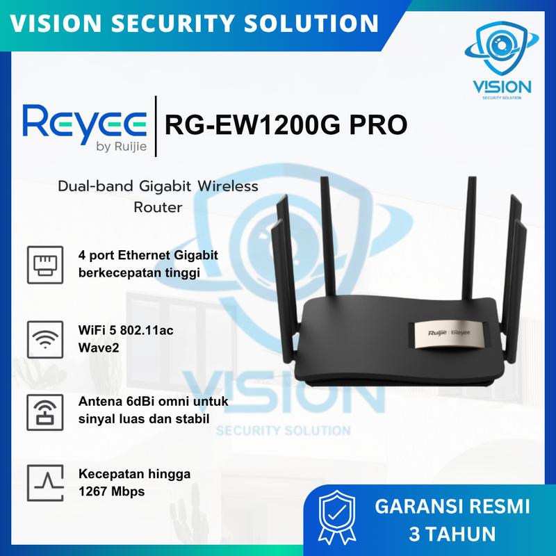 Ruijie Reyee Router Wireless RG-EW1200G-PRO Dual-Band Gigabi - Shop ...