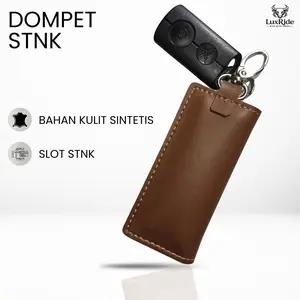 Dompet STNK Gantungan Kunci Motor Mobil Bahan PU Leather Tebal