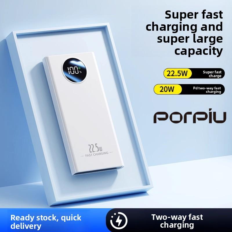 Maddox Powerbank 50000mAh Kapasitas Super Besar 120W Pengisian Cepat untuk iPhone/Android dengan Perlindungan Keamanan dan Tampilan Digital LED Maddox Powerbank 50000mAh Kapasitas Super Besar 120W Pengisian Cepat untuk iPhone/Android dengan Perlindungan Keamanan dan Tampilan Digital LED