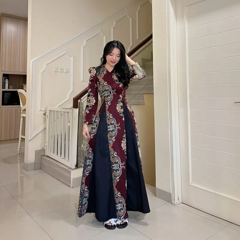 chinese dress ladies Haru Pleated Batik Dress – Joli Pretty main image 1