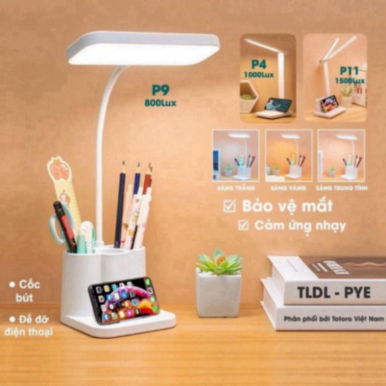Đèn Học Để Bàn HGHOME Có Nút Cảm Ứng Kèm 3 Chế Độ Ánh Sáng Phù Hợp Bảo Vệ Mắt, Nhựa ABS An Toàn