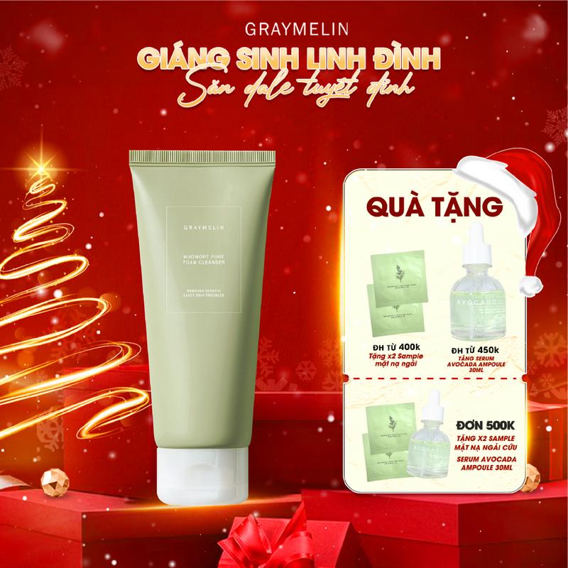 Sữa Rửa Mặt Ngải Cứu Graymelin Mugwort Pure Foam Cleanser 150ml