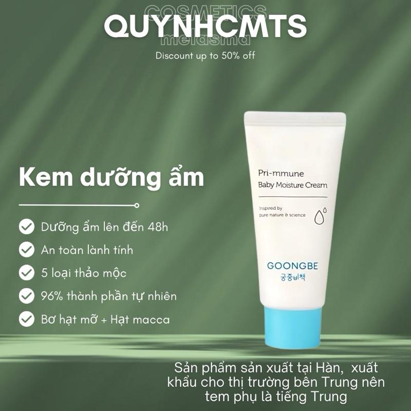 Kem Dưỡng Ẩm Goongbe Hàn Quốc 30ml giúp cấp ẩm sâu, dịu nhẹ, an toàn