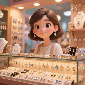 01-100 Starlight & CO • Anting | Titanium Wanita • Anti Alergi Tidak Luntur • Seperti Emas • Korean Style • Simple Cantik Elegan • Trendy Jewelry • Cocok untuk Kado Pacar • Bisa Dipakai Mandi