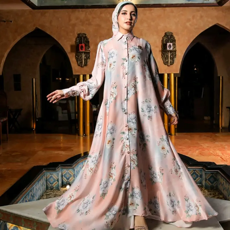 Gamis Set Hijab Monogram Fashion Show ori  Shellasaukia 3