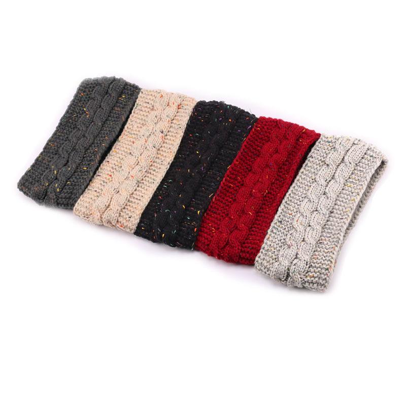 Winter plush hair accessories cross-border autumn and winter knitted headbands for warmth and sports headbands and ear protectors_voghion.com