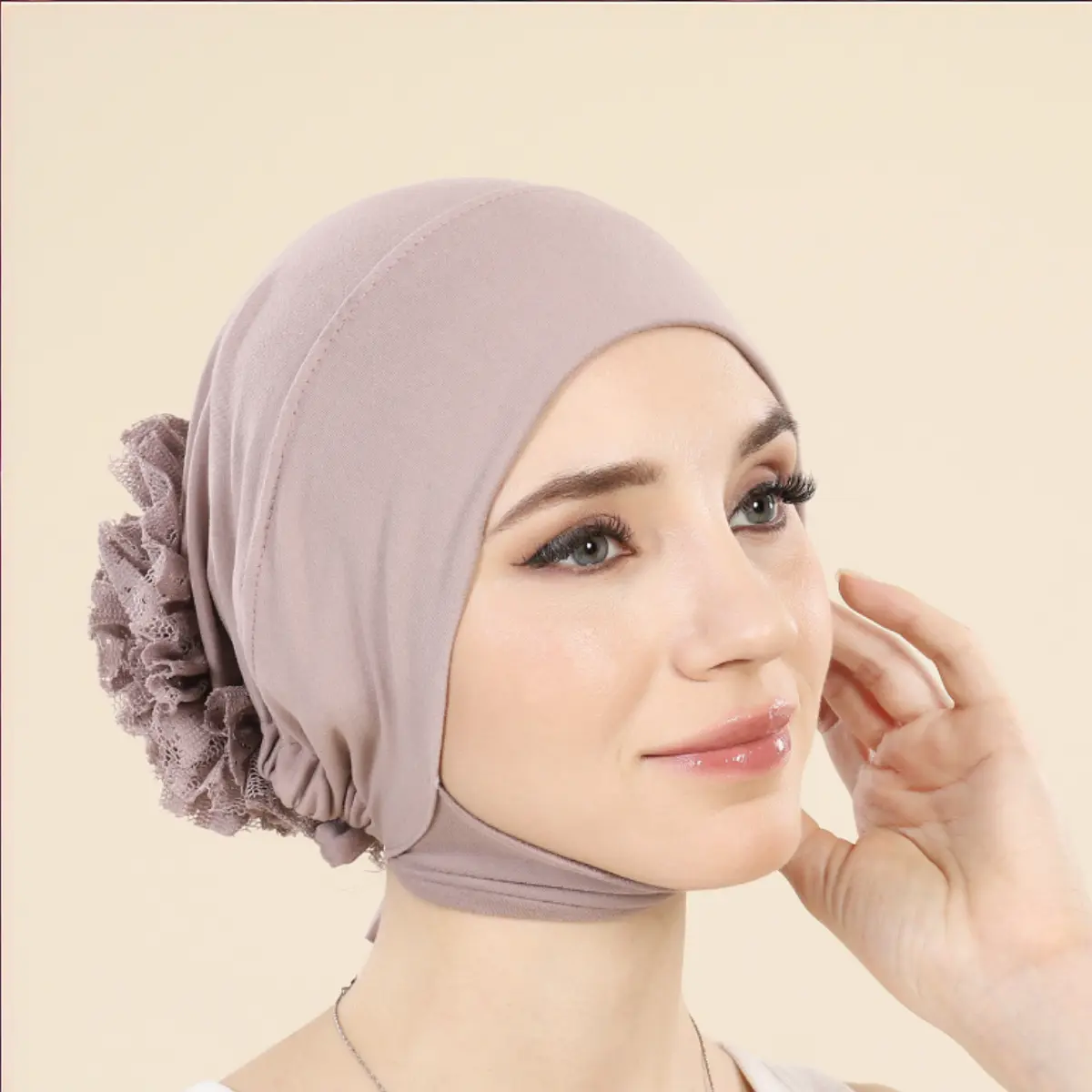 New Trending Plain Lace Inner Best Hijab Casual Summer Must Have Underscarves Premium Lace Viral Cotton  2025
