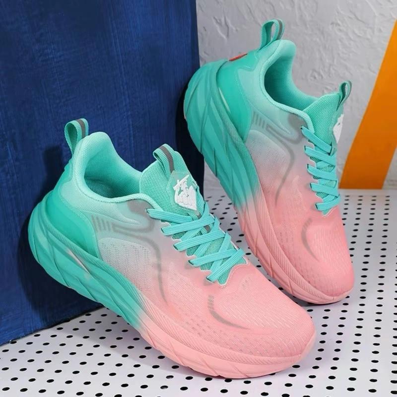 Giày Thể Thao Nam Nữ Chạy Bộ Aerobic Đế Nhẹ CR-8803 Xanh Hường Sneaker Sport Tập Thể Dục Tập Chạy Bộ