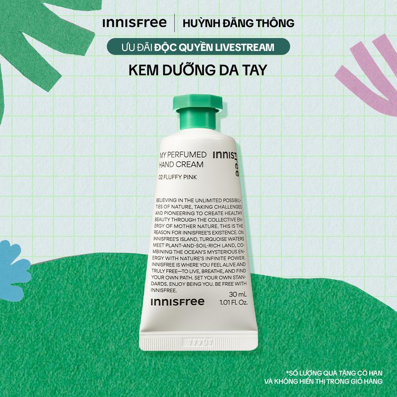 INNISFREE x HUỲNH ĐĂNG THÔNG Kem dưỡng da tay hương nước hoa INNISFREE Jeju Life Perfumed Hand Cream 30mL