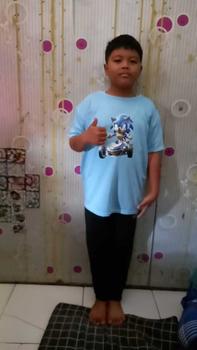 Product Review of Baju Setelan Anak Laki Laki - Pakaian Kaos dan Celana Fashion Anak Cowok Usia 5-15 Tahun - Motif SONIC Putih from D**a M**i ** 0