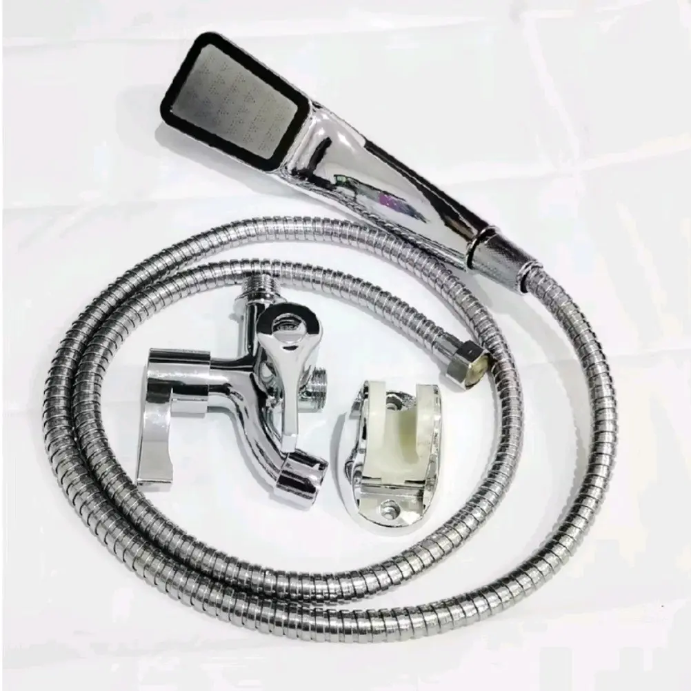 paket komplit shower mandi 4 in 1. Set hand  shower 300 lubang stainless Stainless