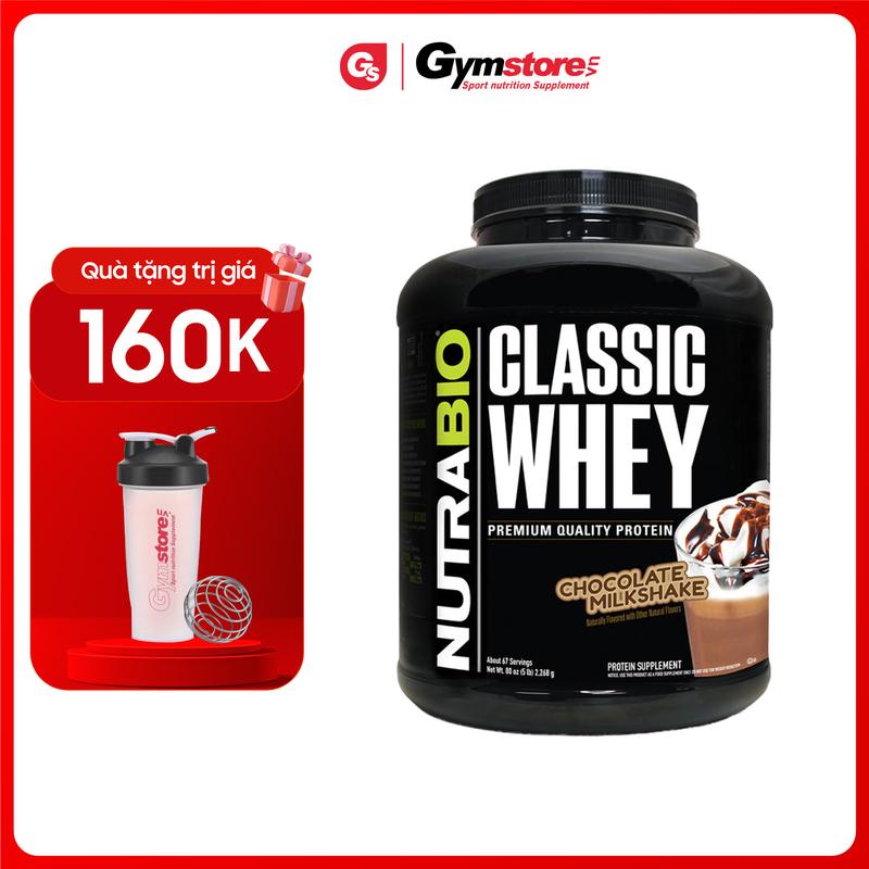 Nutrabio Classic Whey Protein - Premium Quality Protein, 5 Lbs (2,268 Kg) | Made in USA