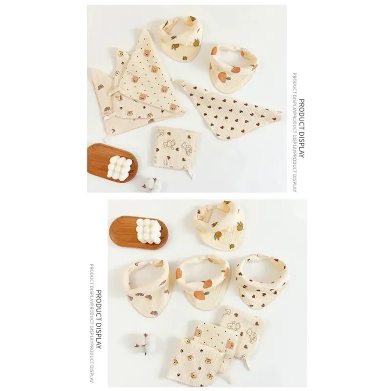 ￼Bibs Serbaguna Lap Iler Sapu Tangan Muslin Bayi 1