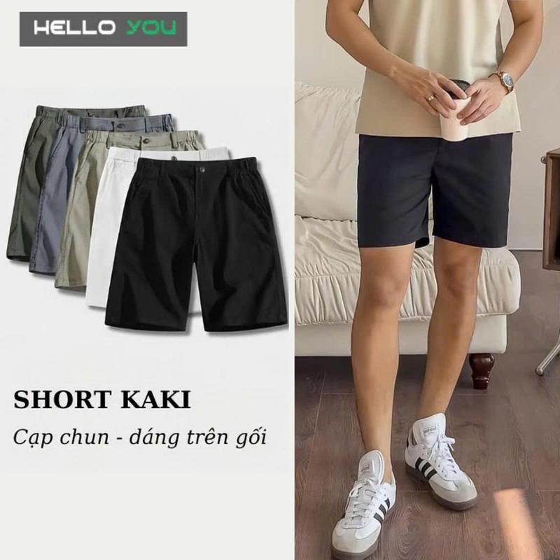 Quần short khoá moi form trên gối trẻ trung, lịch sự. Menswear Nam
