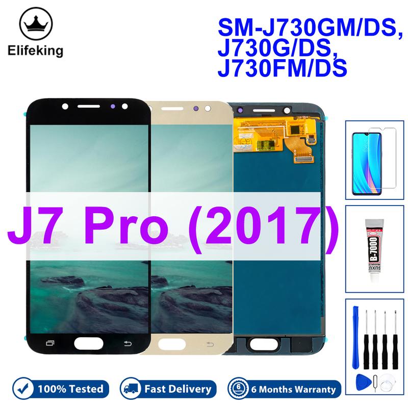 Màn hình LCD, 5,5 ", Dành cho màn hình cảm ứng Samsung Galaxy J7 Pro 2017, Tương thích với J730, SM-J730G / DS, J730F, J730M, Thay thế